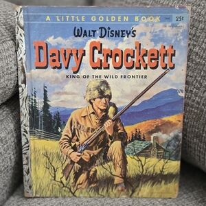 Davy Crockett King Of The Wild Frontier "A" Edition 1955 A Little Golden Book
